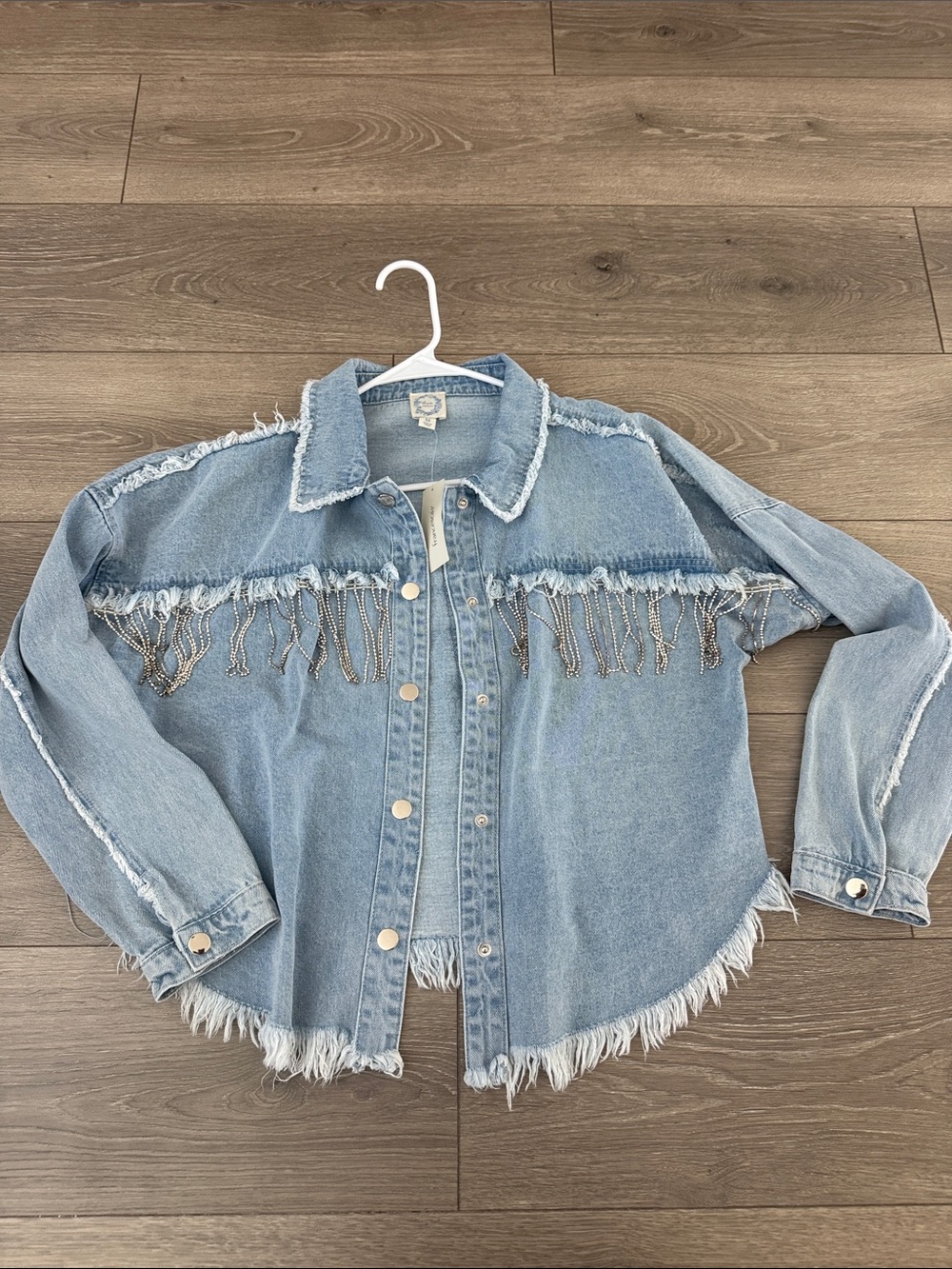Fringe denim jacket